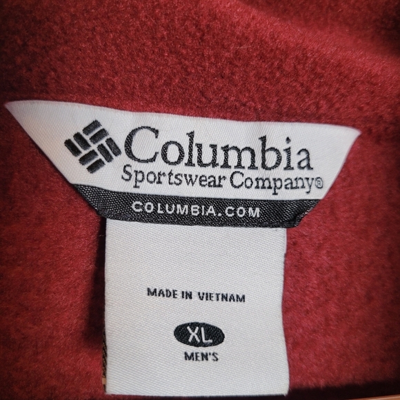 Columbia Men's Fleece Jacket Steens Mountain Rust Red Size XL - Picture 5 of 9